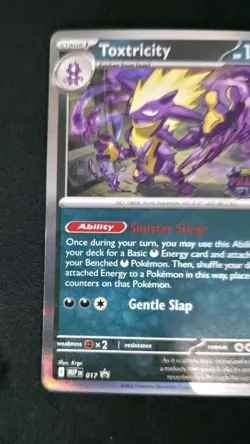 Pokemon TCG Toxtricity 017 Me: Mega Evolution Promo Holo Prerelease English - Image 5
