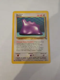 Ditto 18/62 Pokemon TCG Fossil Unlimited LP - Image 1