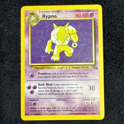 1999 Pokemon TCG Hypno 23/62 Fossil Regular Non Holo Rare NM - Image 1