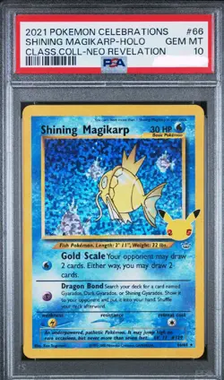 PSA 10 Magikarp 66/64 Pokemon Celebrations Classic Collection 25th Anniversary - Image 1