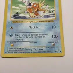 1999 Pokemon Base Set Magikarp Shadowless 35/102 - Image 4