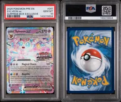 Pokemon TCG Prismatic Evolution Sylveon Ex #41 Surprise Box Exclusive PSA 10 - Image 3