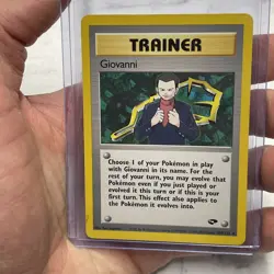 Pokemon TCG Giovanni Gym Challenge 104/132 Regular Unlimited Rare LP Vintage Vtg - Image 1
