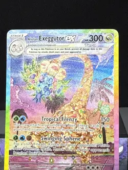 Pokemon Card Alolan Exeggutor ex 242/191 Surging Sparks Special IR Near Mint - Image 2