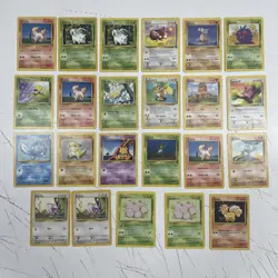 ORIGINAL RETRO Pokemon Trading Card Basic Ungraded Job Lot 1995 96 98 Various - Image 1