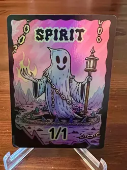 Wizard Of The Barge Magic The Gathering Goblin Spirit 1/1 Foil Token Kickstarter - Image 1