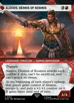 Alexios, Deimos of Kosmos - Foil - Showcase - Assassin's Creed #0134 MTG Magic T - Image 1