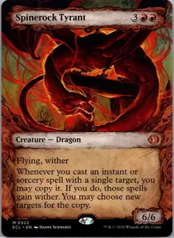 x1 Spinerock Tyrant (0322) - Showcase M MTG Lorwyn Eclipsed M/NM, English - Image 1