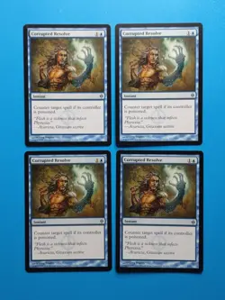 MTG 4x Corrupted Resolve x4 LP New Phyrexia Magic the Gathering Playset - Image 1