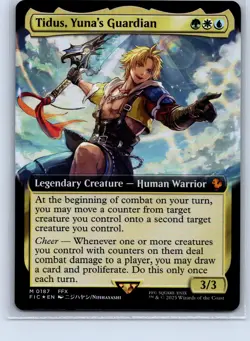 Commander: FINAL FANTASY #187 Tidus, Yuna's Guardian (Extended Art) Holo - Image 1