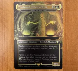 Treebeard, Eldest of Ents, R 0517, NM Foil, Hildebrandt Art, MTG LotR Commander - Image 1