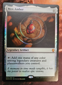 Magic the Gathering MTG Mox Amber (224) Dominaria FOIL NEAR MINT x1 - Image 1