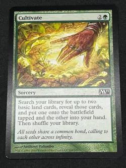 Magic the Gathering MTG Cultivate Green M11 Common - Image 1