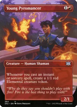 Young Pyromancer (Borderless) Double Masters 2022 Foil - Image 1