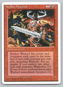 Keldon Warlord - 4th Edition Core Set 1995 MTG - Image 1