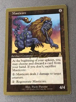 MTG Masticore World Championships Brussels August 2000 Regular Rare Ex Condition - Image 1