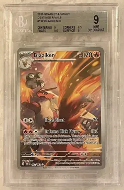 Blaziken 192/182 Sv10: Destined Rivals Holo BGS 9 POKEMON GRADED - Image 1