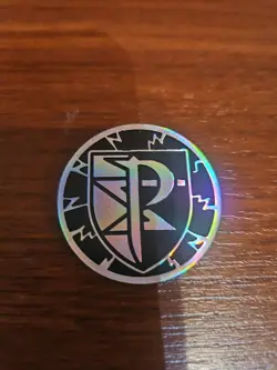 Pokemon TCG Collectible Coin - TEAM PLASMA, Rainbow Holo - Image 1