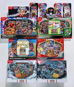 Pokemon Factory Sealed LOT w/ PRISMATIC EVOLUTIONS and EX 2-Pack Boxes NEW - Image 1