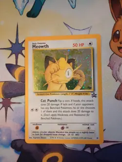 Pokemon TCG Meowth Black Star Promos Holo Card Game Boy - Image 1