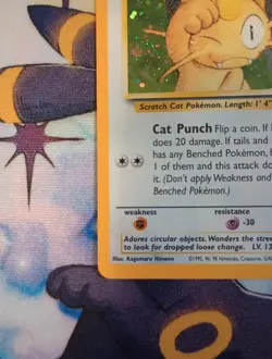 Pokemon TCG Meowth Black Star Promos Holo Card Game Boy - Image 4
