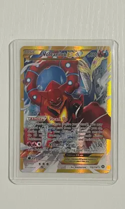 Pokemon Volcanion EX (Secret) 115/114 XY - Steam Siege - FULL ART NM - Image 1