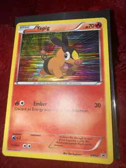 Pokemon 2011-2013 Black & White Star Holo Promos Tepig #BW02 - Image 1