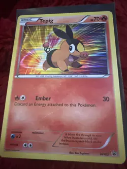 Pokemon 2011-2013 Black & White Star Holo Promos Tepig #BW02 - Image 2