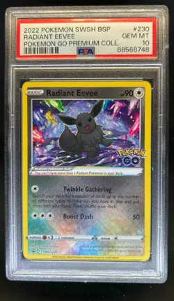 2019-2023 Pokemon SWSH Black Star Promos Radiant Eevee #SWSH230 PSA 10 - Image 1