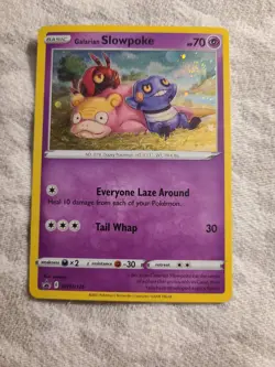 Galarian Slowpoke SWSH126 HD Galaxy Swirl Pokemon Black Star Promo - Image 3