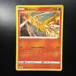 FREE SHIPPING Moltres 21/172 Holo Rare - 2022 Brilliant Stars - Pokemon TCG - Image 1