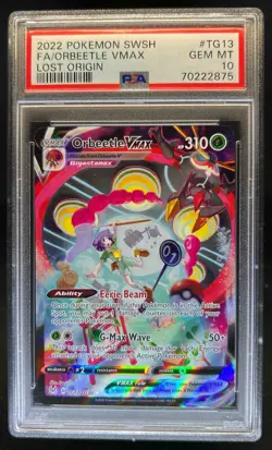 2022 Pokemon SWSH Orbeetle VMAX Trainer Gallery Full Art Rare #TG13/TG30 PSA 10 - Image 1