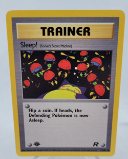 2000 Pokemon Team Rocket - 1st Edition - Sleep Trainer - 79/82 - Image 1