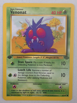 1999 Pokemon Jungle - 1st Edition - Venonat - 63/64 - NM/MT - Image 1