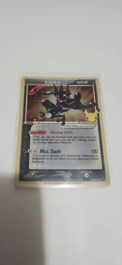 Pokemon TCG Greninja Gold Star SWSH144 25th Celebrations Promo Card - Image 1