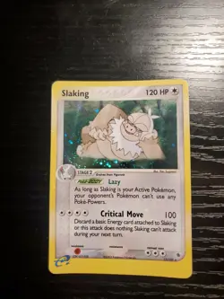 Slaking 12/109 Ruby & Sapphire Pokemon Card Ultra Rare Holo - Image 1