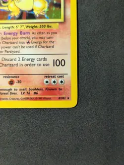 Pokemon TCG Base Set Charizard Holo 4/102 NM- - Image 4