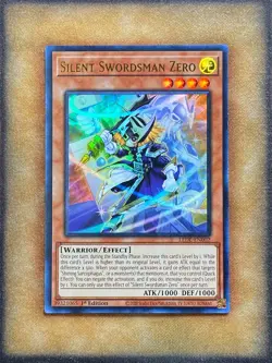 Yugioh Silent Swordsman Zero LEDE-EN002 Ultra Rare 1st Ed NM - Image 1