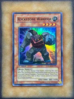 Yugioh Rockstone Warrior RGBT-EN001 Super Rare 1st Ed NM - Image 1