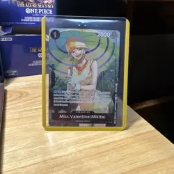 Miss. Valentine OP14 R The Azure Sea's Seven One Piece Dash Pack Promo Foil - Image 1