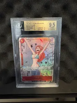 BGS 9.5 Nami OP01-016 Manga Alt Art ONE PIECE Card game The Best Japanese PRB-1 - Image 1