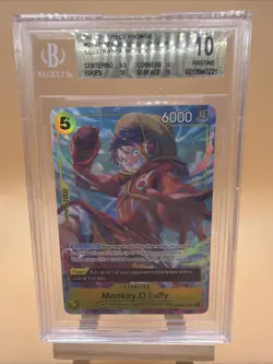 Pristine BGS 10 ONE PIECE PROMOS ILLUSTRATION BOX VOL.3 OP07-109 MONKEY.D.LUFFY - Image 1