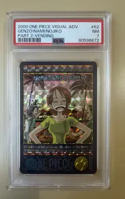 [PSA 7] One Piece 2000 Visual Adventure Nami Holo Rare - Image 1