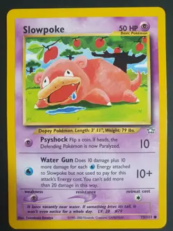 Slowpoke 73/111 - Neo Genesis Set - Pokemon Card - Excellent Condition - Image 1