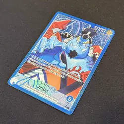 Jinbe OP14-040 Leader Alternate Art Azure Sea's Seven One Piece Card English NM - Image 3