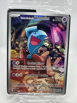 Team Rocket's Wobbuffet 203 MINT + SEALED Sv: Scarlet & Violet Promo Cards Holo - Image 1