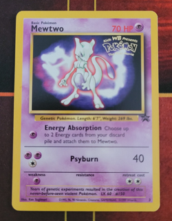 Pokemon Mewtwo Promo Card #3 the First Movie Kids WB - Image 1
