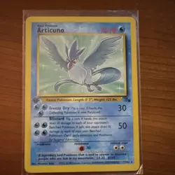 Pokemon TCG Articuno 1st Edition Fossil 17/62 Rare Regular Basic 70 HP Card - Image 1