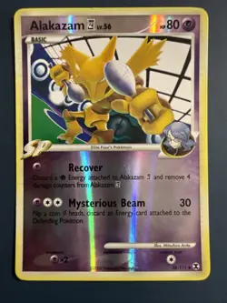 Rising Rivals Alakazam 38/111 Uncommon Reverse Holographic Pokemon Card - Image 2
