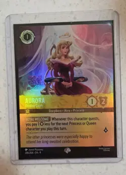 Disney Lorcana Fabled Aurora Holding Court Epic Card 206/204 - Image 2